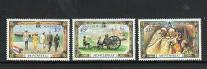 MONTSERRAT #363-365   1977  SILVER JUBILEE  MINT  VF NH  O.G  a