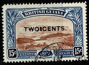 BRITISH GUIANA QV 1899 2c-15c NEW VARITY USED SG224 Wmk.Cr. CC(S.ways) P.14 VGC