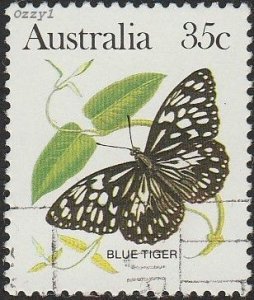 Australia 1983 Sc#876 SG#793 35c Blue Tiger Butterfly USED-VF-NH.