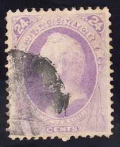 US Scott 153 Used 24c purple Lot J011 bhmstamps