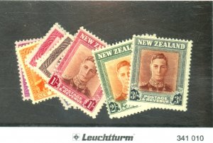 NEW ZEALAND #258-68 MINT FVF OG NH Cat $32