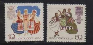 Russia MNH sc# 2416-7 Costumes 2012CV $1.25