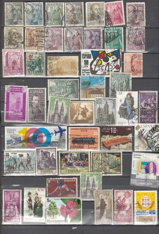 COLLECTION LOT # 34 SPAIN 107 STAMPS CLEARANCE