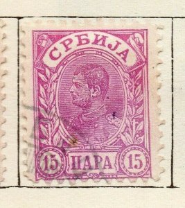 Serbia 1894 Early Issue Fine Used 15pa. NW-114531