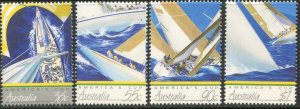 AUSTRALIA Sc#1011-1014 1987 America’s Cup Complete Set OG MNH