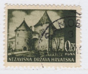 Croatia 1941 Pictorial Designs 75b Used Stamp A19P11F614-