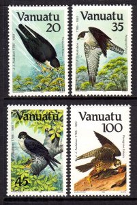 Vanuatu 1985 Falcons - Audubon Birds Complete Mint MNH Set SC 388-391