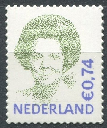 Netherlands Sc#1220 MNH, 74c gray grn & pur, Queen Beatrix - 2009 - Type 'Inv...