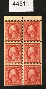US STAMPS # 406a MINT OG NH BOOKLET PANE $110 LOT #44511