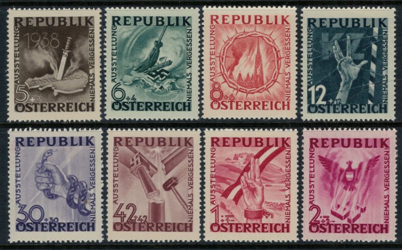 Austria #B171-8*  CV $2.85 End of Nazi occupation set