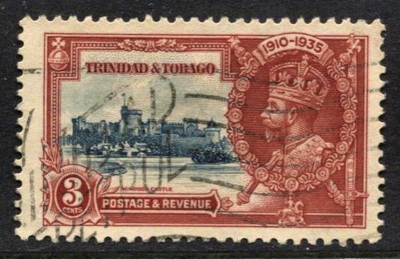 STAMP STATION PERTH - Trinidad & Tobago #44 KGV Silver Jubilee Used