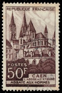 France #674 Abbaye aux Hommes; Used