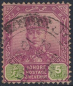 Johore  Malaya  SC#  107 Used  see details & scans