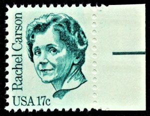 US 1857 MNH VF 17 Cent Rachel Carson Enviromentalist Overall Tagging