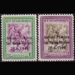 SAN MARINO 1949 - Scott# 294-5 Stamp Day Set of 2 LH