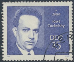 German Democratic Republic  SC# 1168  CTO  Tucholsky  see details & scans