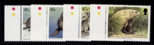 SOUTH GEORGIA & SANDWICH ISLANDS QEII SG349-352, 2002 Fur seals set, NH MINT.