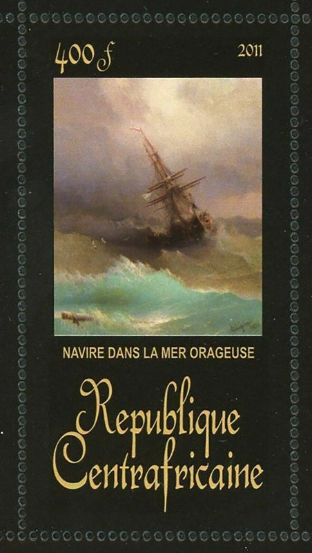 Ivan Aivazovsky Stamp Tapez Leandrovoy Tour A Constantinople S/S MNH #3404-3410