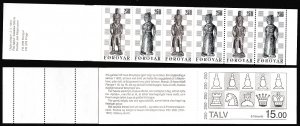 Faroe Is. 19th Century Chess pieces booklet of 3 pairs 1983 MNH SC#94a SG#81-82