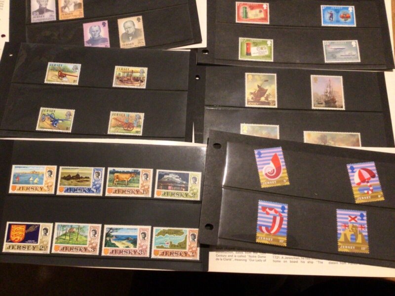 Jersey 8 booklets with  mint never hinged stamps   A9404