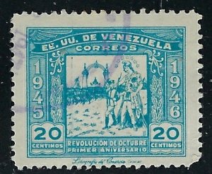 Venezuela 394 Used 1946 issue (an2829)