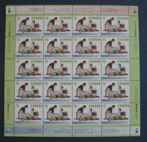 Canada 1639 Full Sheet Pane MNH
