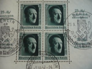 Stamps - Germany - Michel# 650 Block 11 - CTO Third Reich Souvenir Sheet