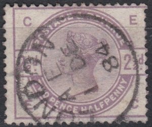 Great Britain Sg190 2.5d lilac Used Nice London Cds Cv £20   EC