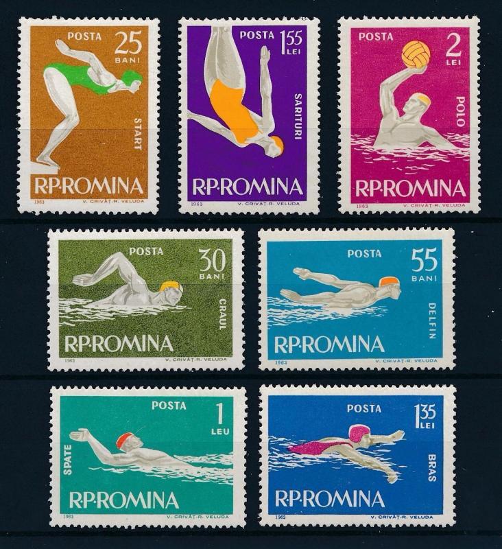 [42714] Romania 1963 Water Sports Swimming MNH