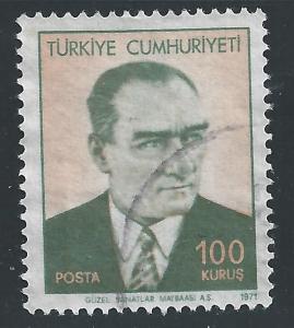 Turkey #1882 100k Kemal Ataturk