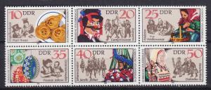 GERMANY DDR [1982] MiNr 2716-21 6er ( **/mnh ) Trachten