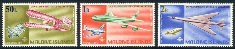 HALF-CAT BRITISH SALE: MALDIVE IS. #266-73 Mint NH