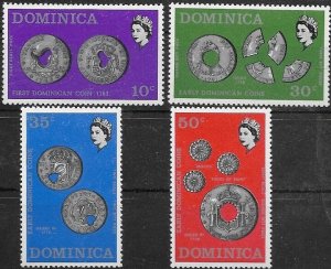 1972 Dominican Coins SC#  333-336 Mint