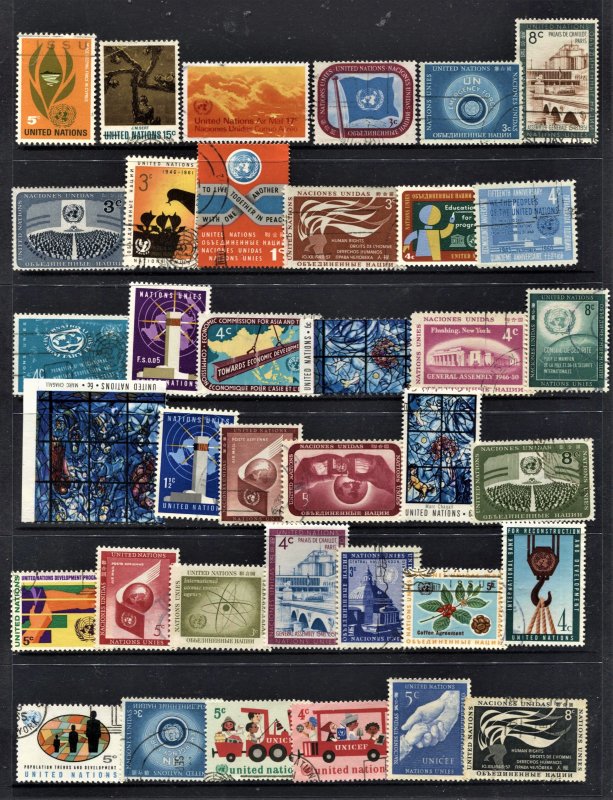 STAMP STATION PERTH United Nations #37 Used Selection - Unchecked