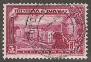 Trinidad and Tobago, Postage, Stamp, Scott#54, Used, Hinged, General Post Office