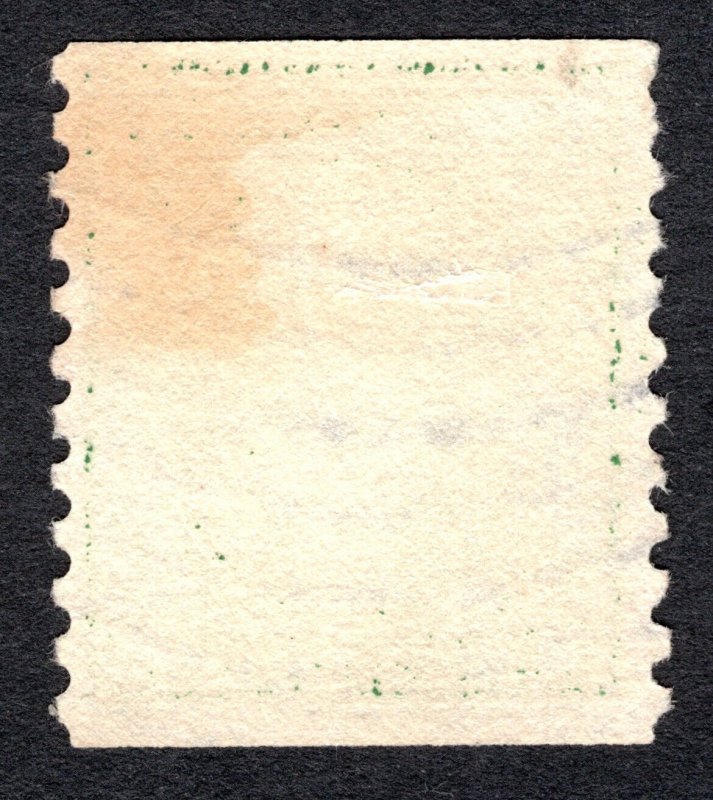 US 1914 1¢ Washington Vertical Coil Stamp #443 Used CV $45