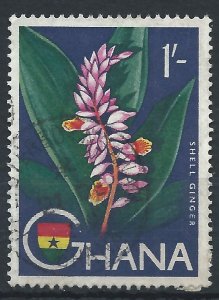 Ghana 1959 - 1s Shell Ginger - SG222 used