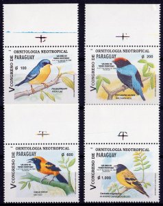 Paraguay 1995 Birds set (4) MNH VF Sc # 2512-2515