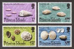 Pitcairn Islands Sc# 137-40 MNH Shells