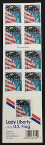 US #3966a MNH Booklet of 20 Flag/Statue of Liberty SCV $16.00