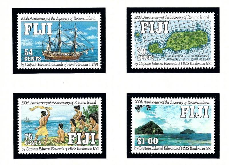 Fiji 641-44 MNH 1991 Disc of Rotuma Island Anniv