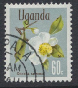 Uganda  SC# 138   SC# 122  Used  Flowers 1969   see scan