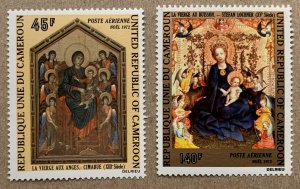 Cameroun 1972 Christmas Paintings, MNH. Scott C193-C194, CV $3.75. Religion