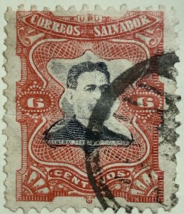 AlexStamps EL SALVADOR #383 VF Used 