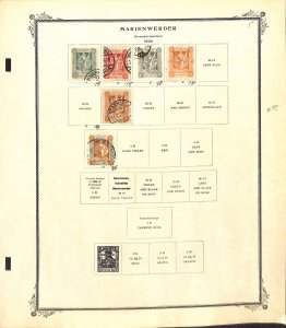 Marienwerder - Germany Stamp Collection Scott Specialty Page, 1920 (BA)