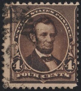 SC#222 4¢ Lincoln (1890) Used