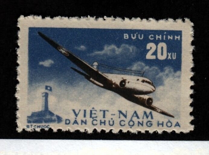 North Viet Nam Sc C1 NH issue of 1959 - The Only AIR MAIL of Vietnam