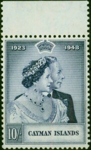 Cayman Islands 1948 10s Violet-Blue SG130 V.F MNH