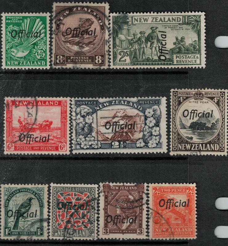 New Zealand 1940 SC O76-O96 Used CV $98.00 Set