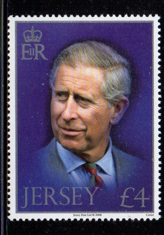 Jersey Sc 1349 2008 £4 60th Birthday Prince Charles stamp NH